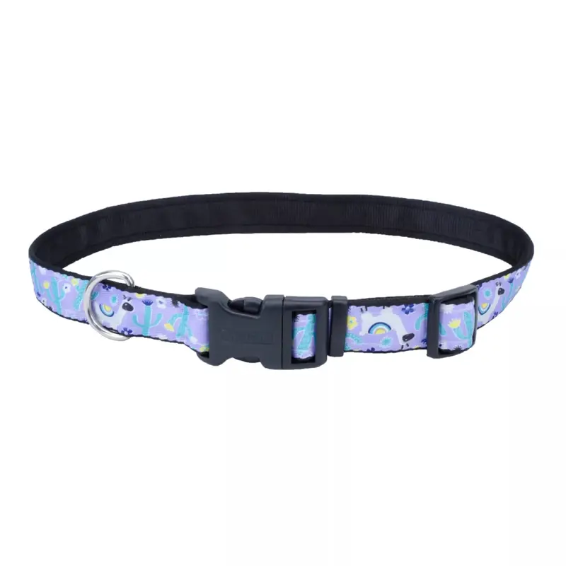 Coastal Exclusive Styles 1in Wide 14-20in Dog Collar Llamas