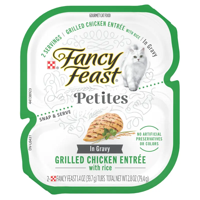 Fancy Feast Petites Grilled Chicken with Rice in Gravy Wet Cat Food (2.8oz)