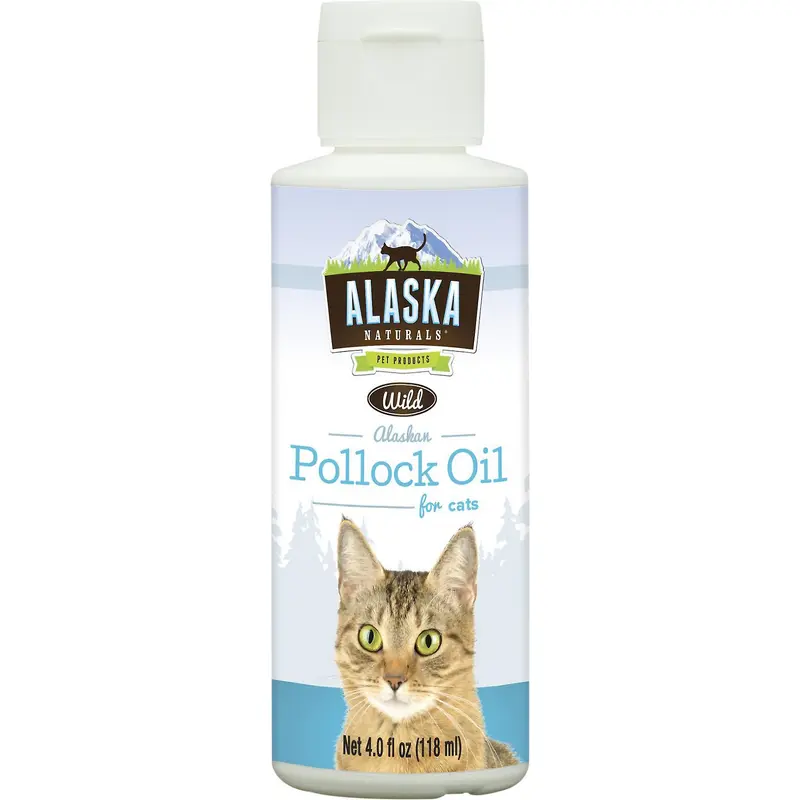 Alaska Pollock Oil for Cats- 4 Oz Bottle