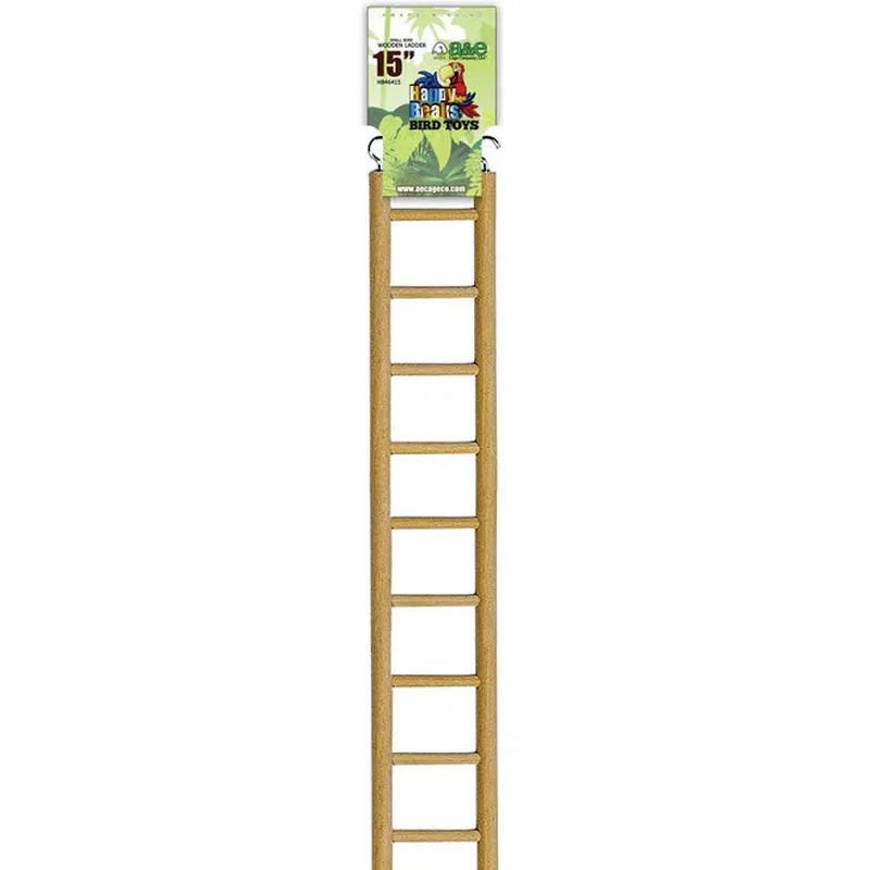 A&E Cage Co Happy Beaks Small Ladder Bird Toy 15in