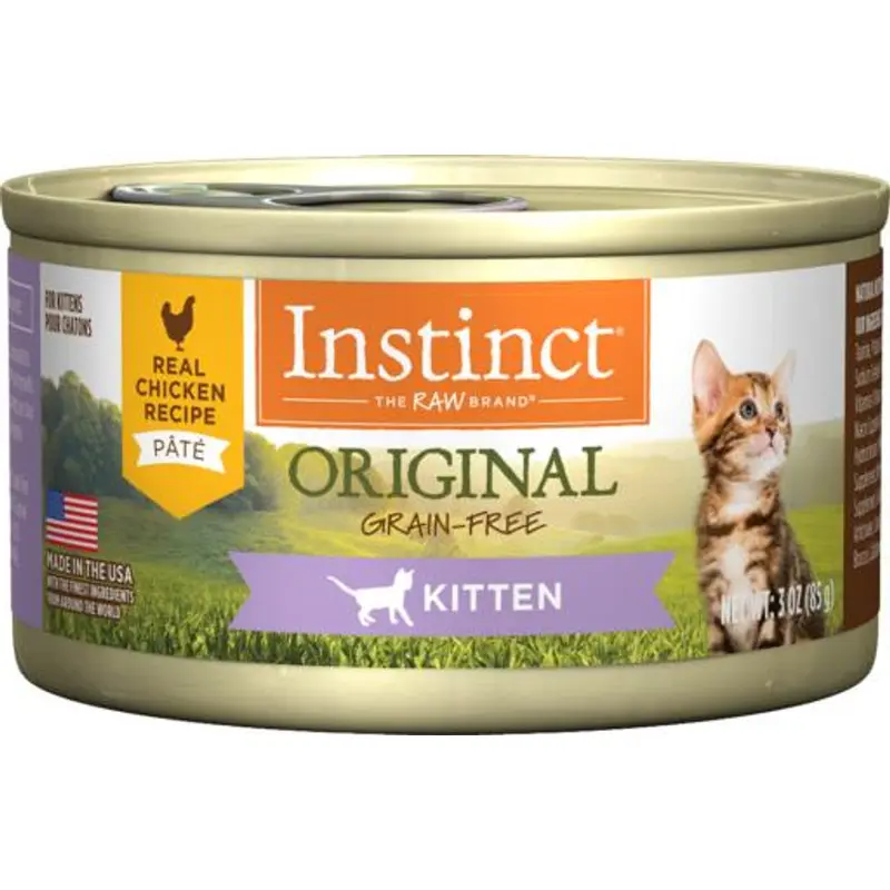 Instinct Original Kitten Grain Free Real Chicken Recipe Natural Wet Canned Cat
