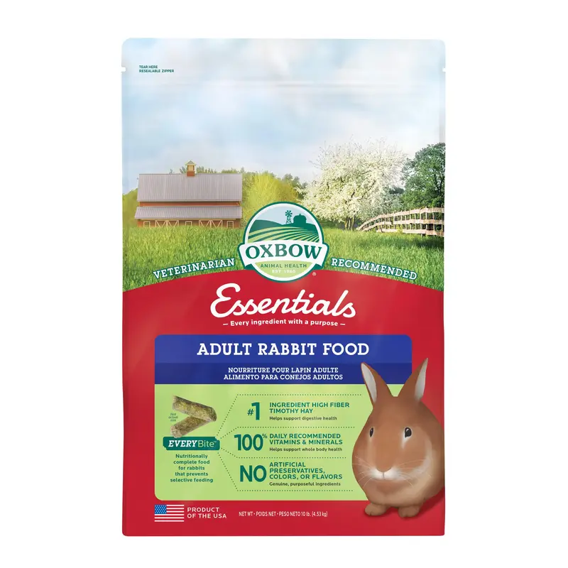 Oxbow Pet Products Essentials Adult Dry Rabbit Food  10 lbs.