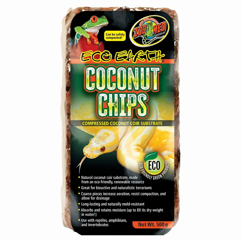 Zoo Med Eco Earth Compressed Coconut Chips 500g