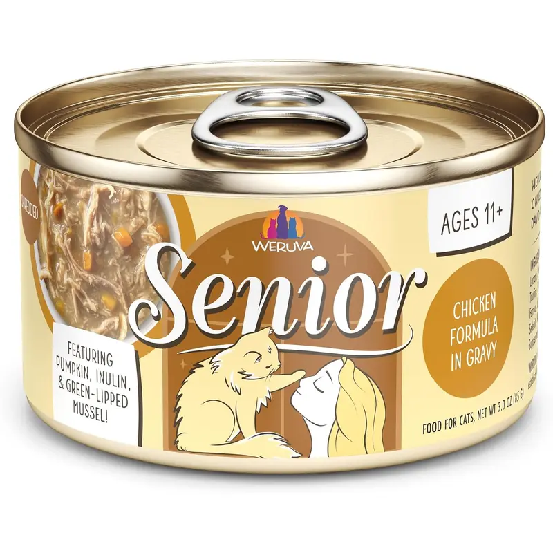 Weruva Senior Chicken Formula in Gravy Cat Food 3 oz