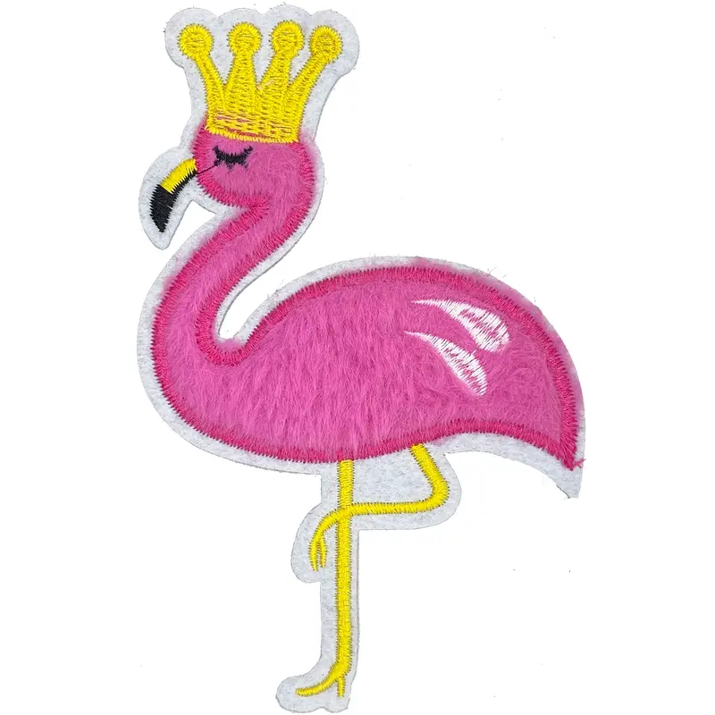 Flamingo with Crown - Patch