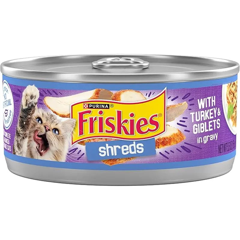 Friskies Shreds Turkey & Giblets in Gravy Wet Cat Food (5.5oz)