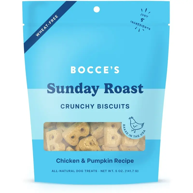 Bocce's Bakery Oven Baked Sunday Roast Treats for Dogs 5 oz