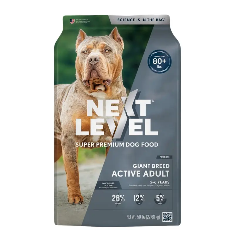 Next Level Giant Breed Active Adult Dry Dog Food 50lb