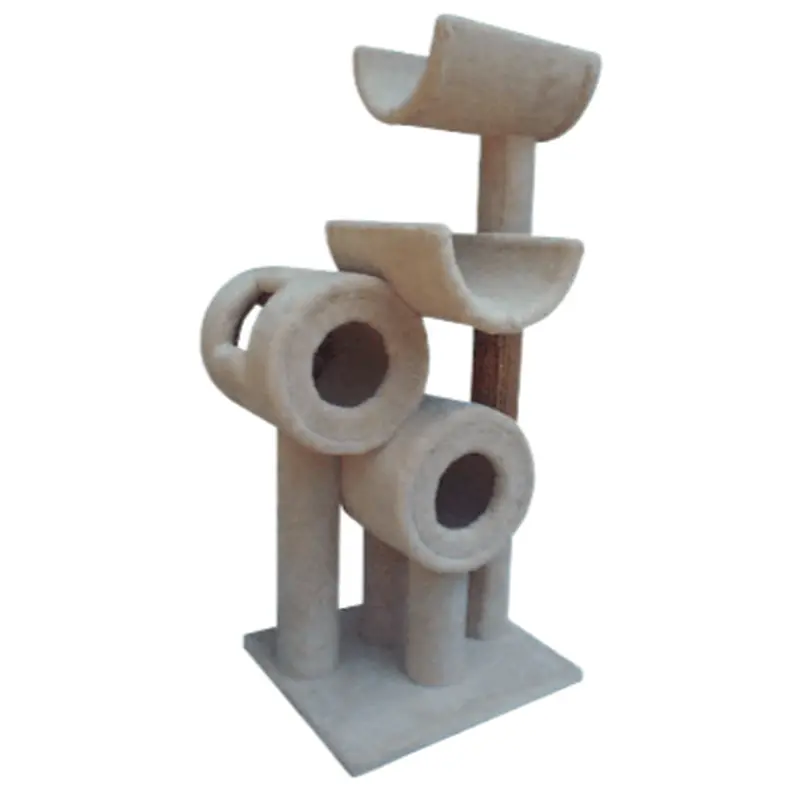 Wade's 54in Four Tier Two Barrel Cat Tree