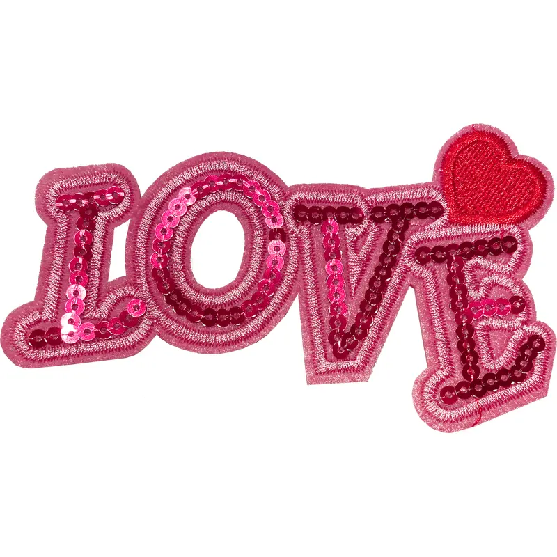 Love Pink Sequin (L) Patch