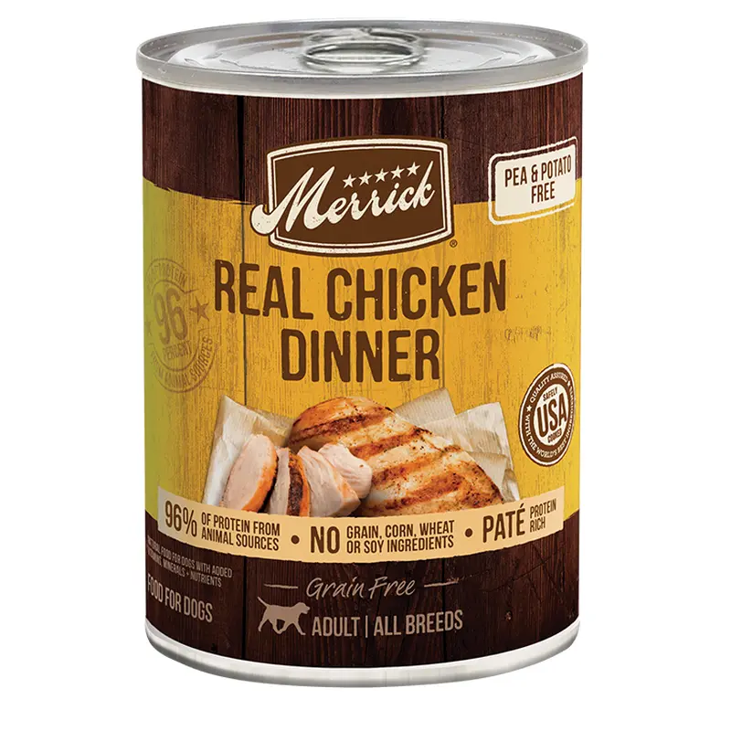 Merrick Grain Free Real Chicken Dinner Wet Dog Food (12.7oz)