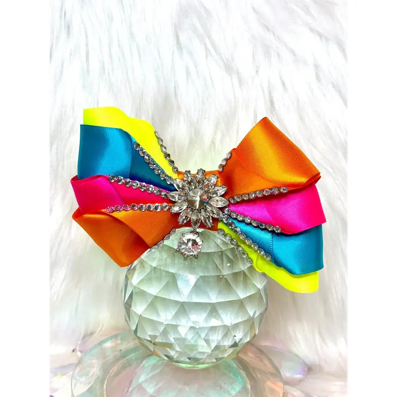 Crystal Hair Bows for Dogs-Colorburst Sparkle