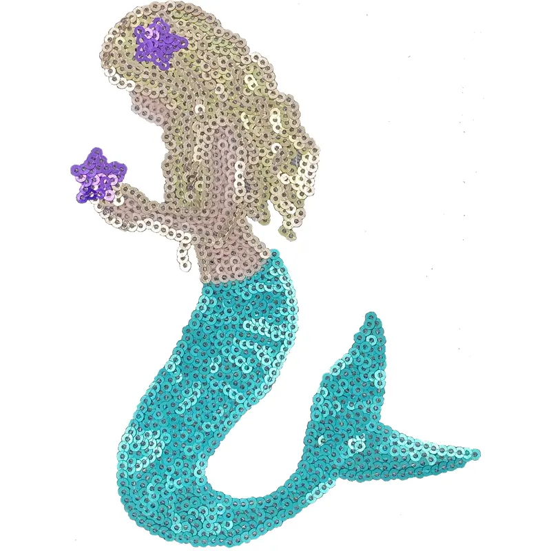 Large Sequin Mermaid - Patch