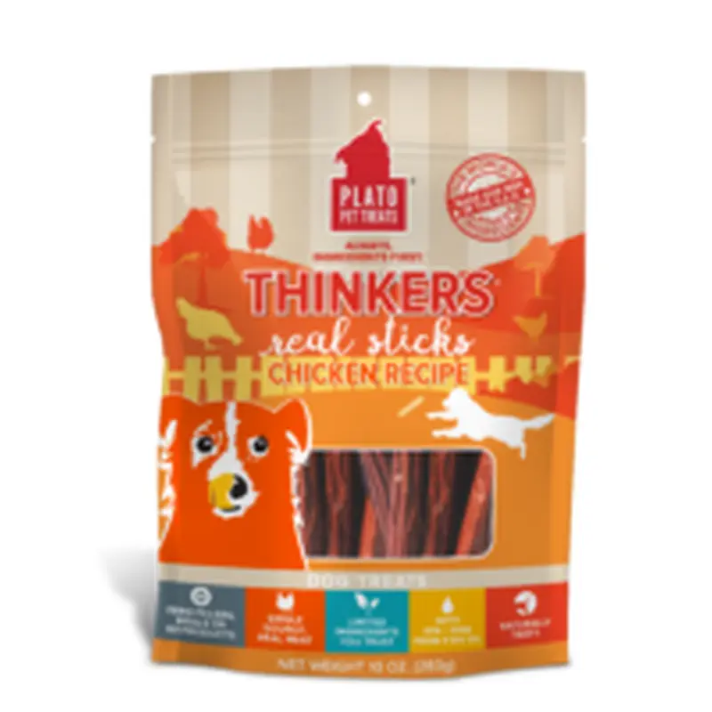 Plato Thinkers Original Chicken Stick Dog Treats
