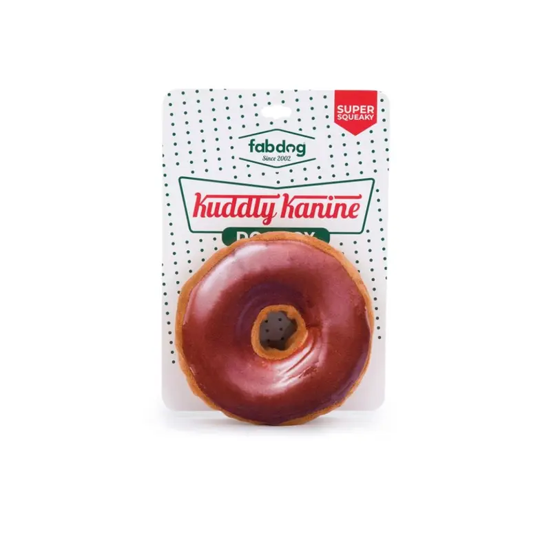 FabDog Fast Foodies Kuddly Kanine Donut Toy