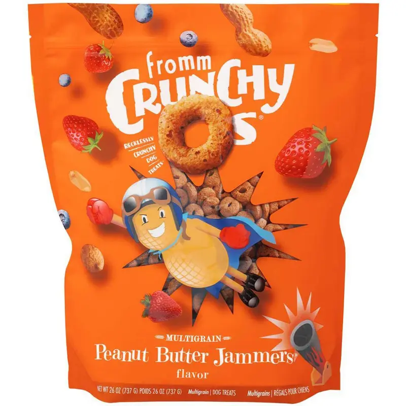 Fromm Crunchy O's Peanut Butter Jammers Dog Treats - Peanut Butter - 26oz