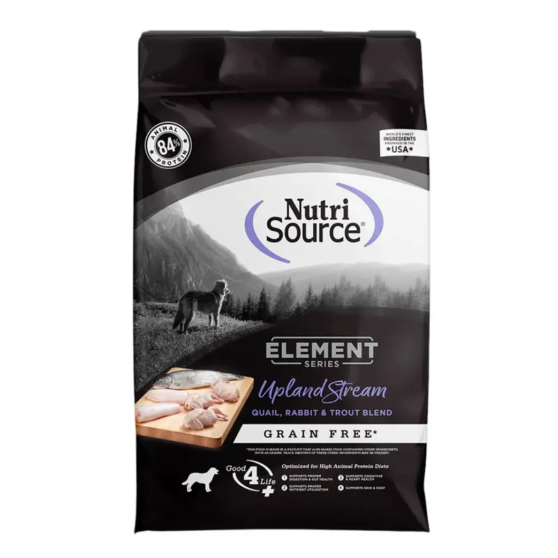 NutriSource Element Series Upland Stream Grain Free Dry Dog Food 24lb Bag
