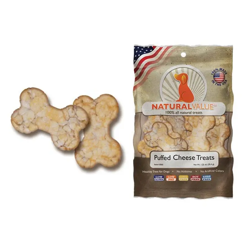 Loving Pets Natural Value Puffed Cheese Treats for Dogs 1.25oz
