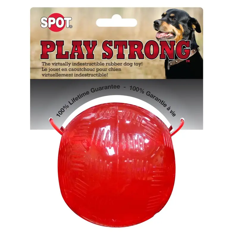 Spot Ethical Pet Dog Toy Play Strong Rubber Ball 3.75In