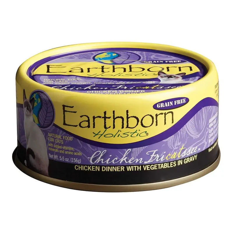 Earthborn Chicken Fricatssee Chicken Dinner with Vegetables in Gravy 5.5oz