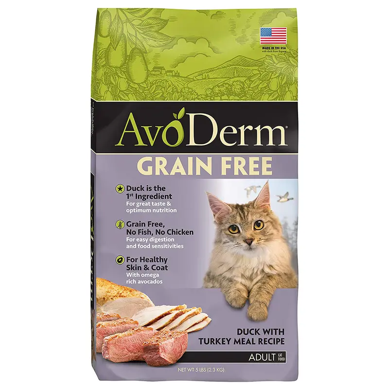 AvoDerm Grain-Free Dry Cat Food - Duck & Turkey - 5lb Bag