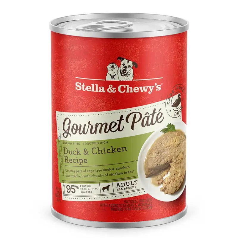 Stella & Chewy's Gourmet Duck Chicken Pate Wet Dog Food 12.5oz