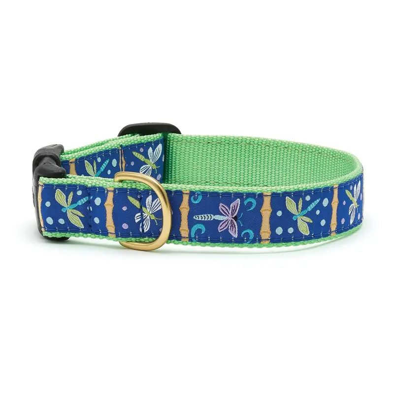 Up Country Dragonfly Dog Collar Small 5/8" Width