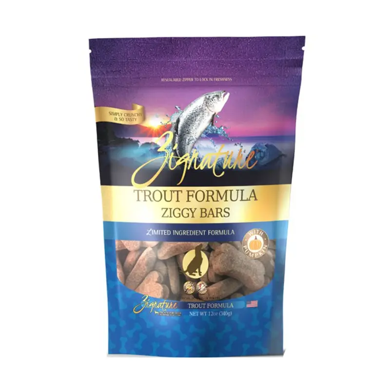 Zignature Ziggy Bars Dog Treats - Trout - 12oz