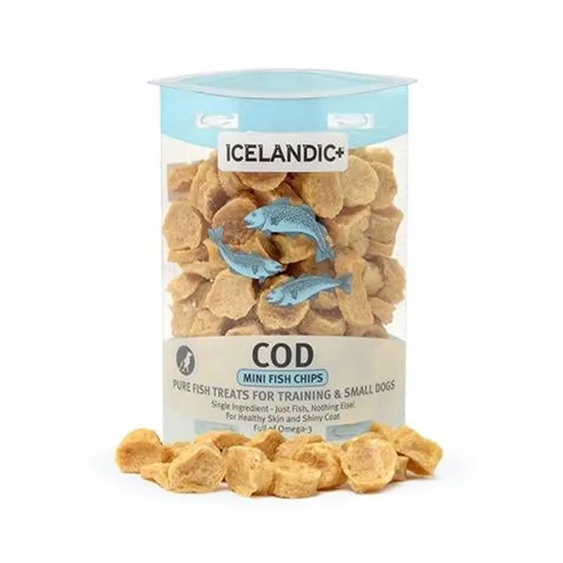 Icelandic 2.50 oz Dog Cod Fish Chips Tube Treat