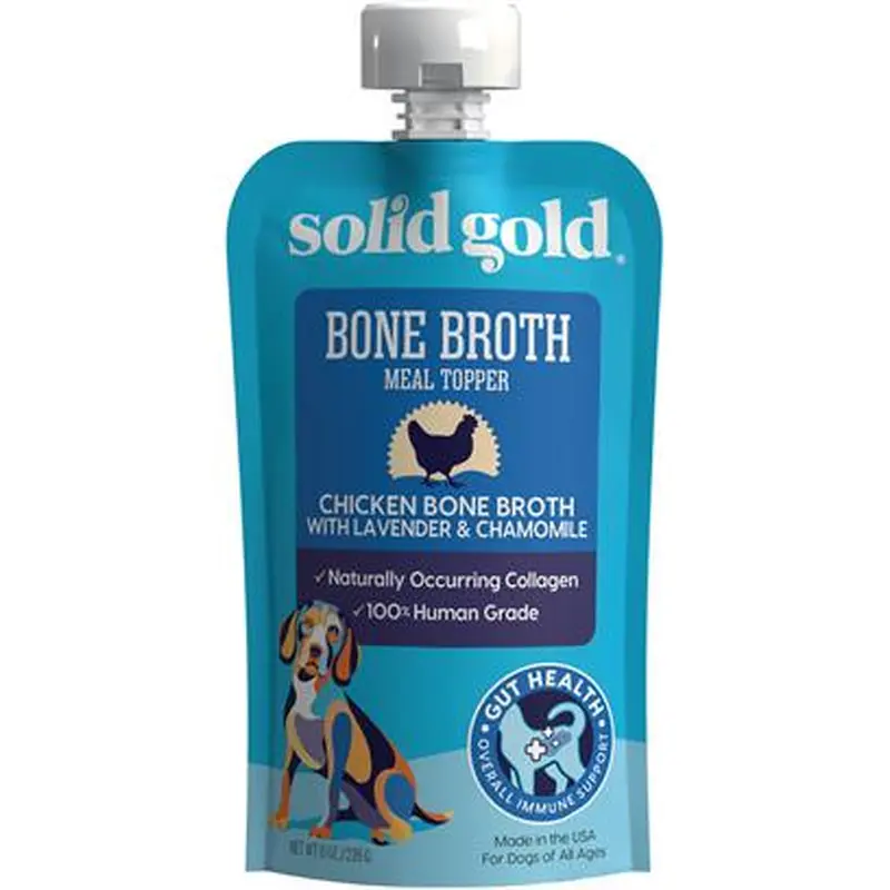 Solid Gold Bone Broth Chicken for Dogs 8-oz