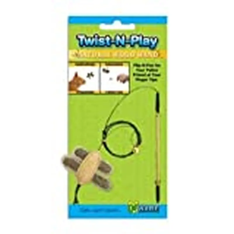 Ware Natural Wood Twist-N-Play Wand Cat Toy Multi-Colored