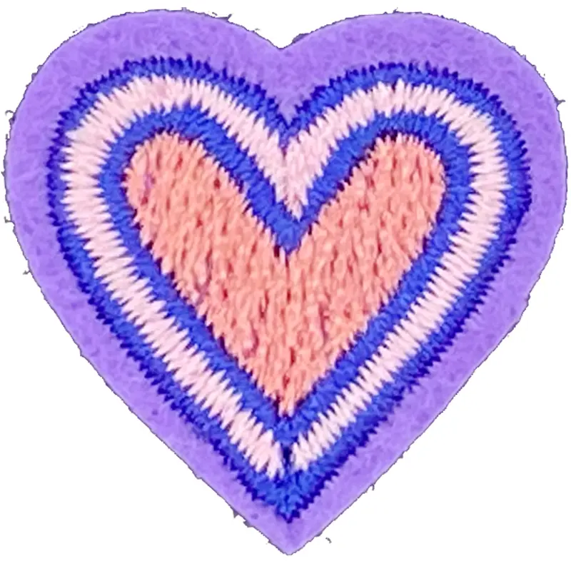 Purple & Pink Heart - Patch