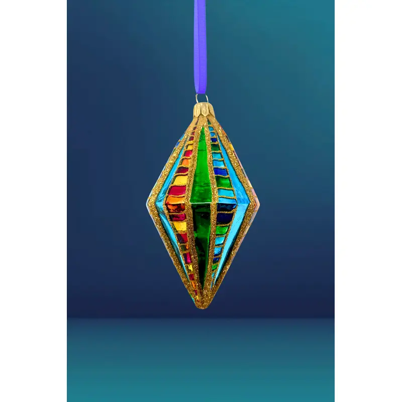 Big Winner Diamond Glass Ornament
