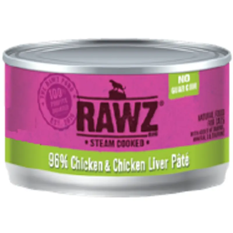 Rawz 96% Chicken Liver Cat Food 3oz