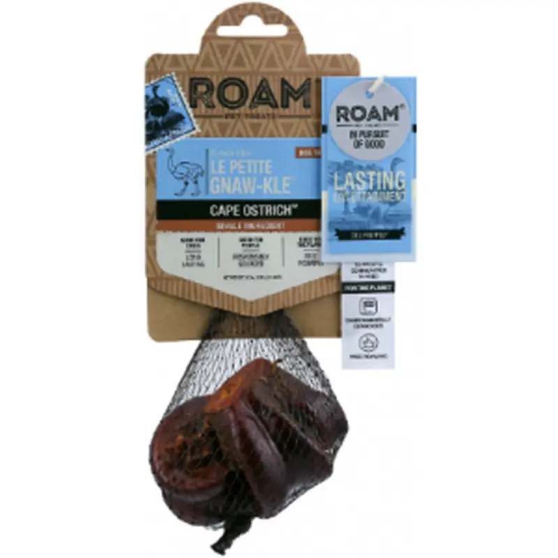 Roam Ostrich Gnawkle Bone Petite 2pk