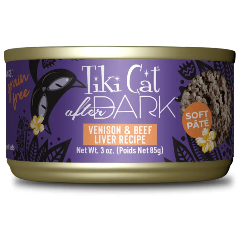 Tikicat Adult After Dark Venison and Beef Liver Soft Pate (3oz)
