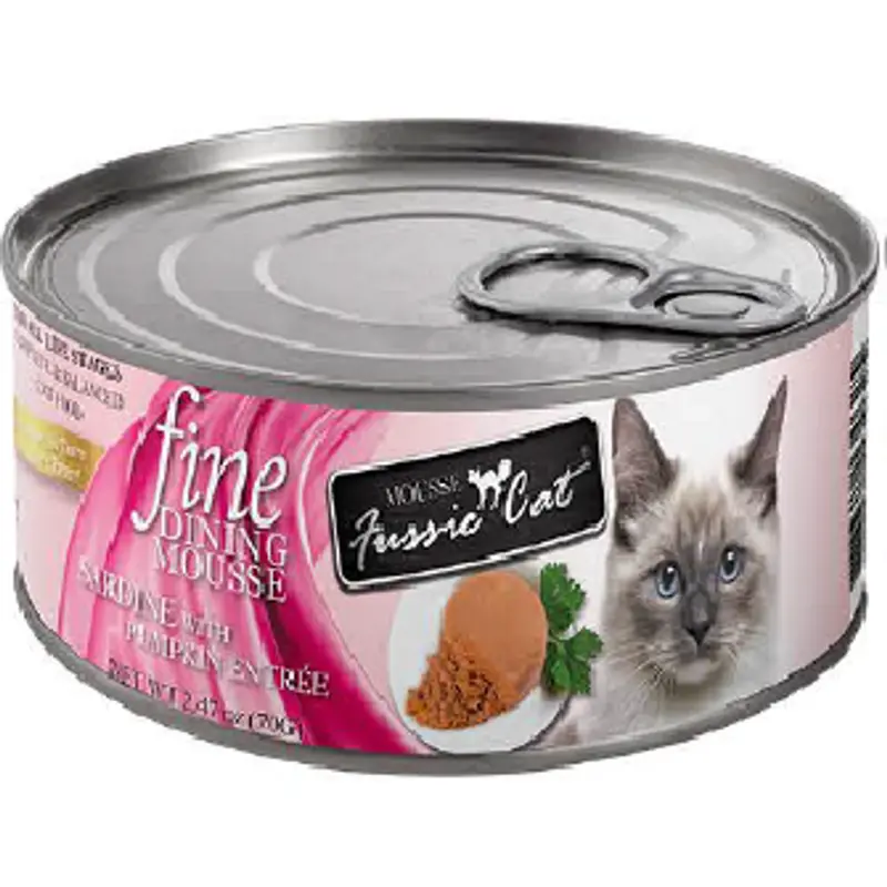 Fussie Cat Fine Dining Mousse Sardine with Pumpkin Entre 2.47oz