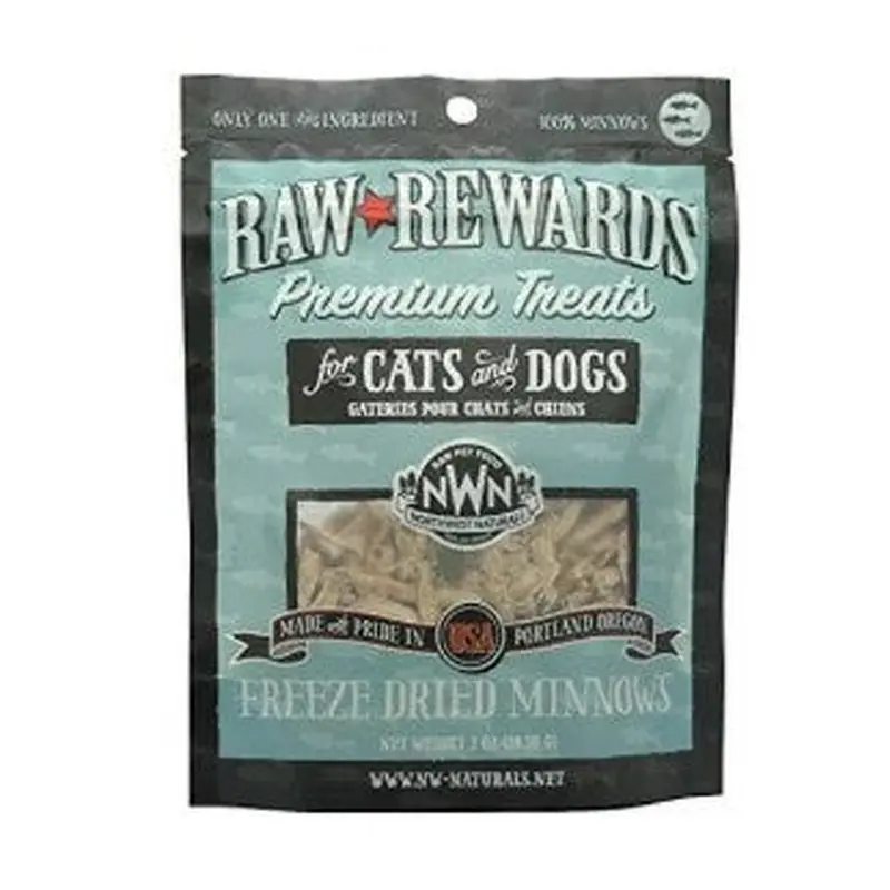 Northwest Naturals 1 oz Dog Cat Freeze-Dried Treat Minnow