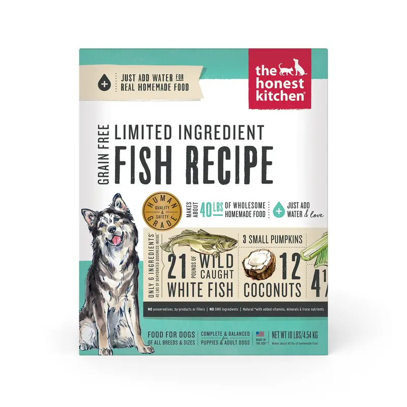 The Honest Kitchen Dehydrated Limited Ingredient Fish Dog Food 10lb