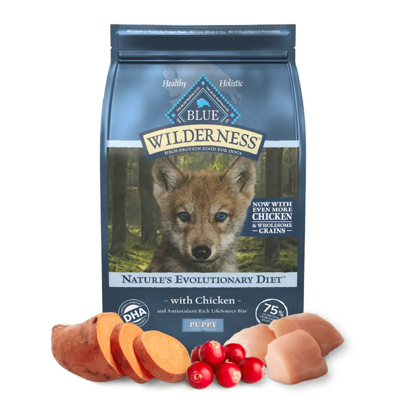 Blue Buffalo Wilderness Puppy Chicken with Wholesome Grains Dry Dog Food