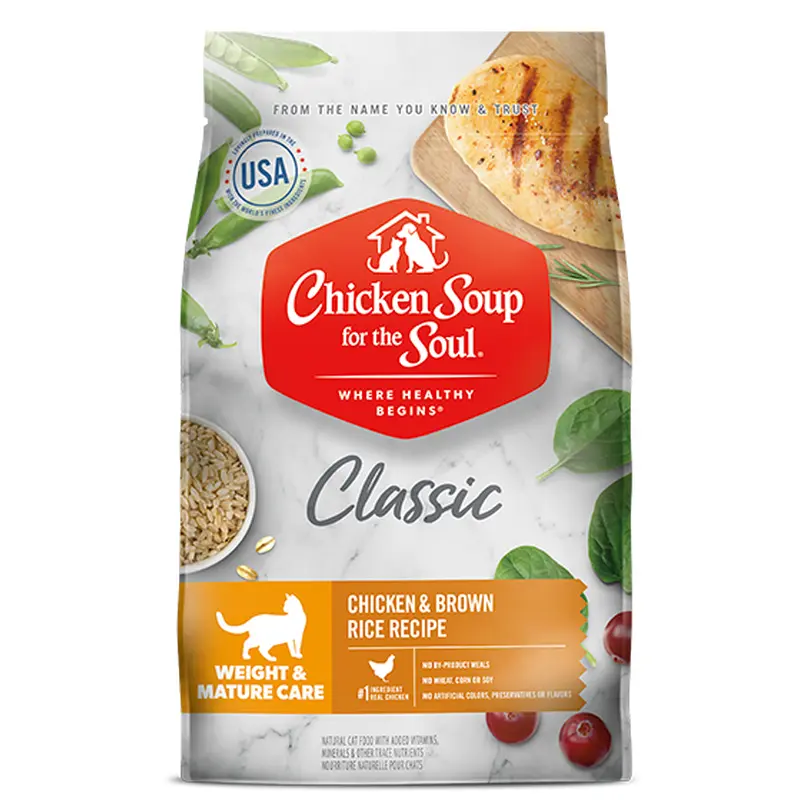 Chicken Soup Mature & Weight Chicken and Brown Rice Cat Food (4.5lb)
