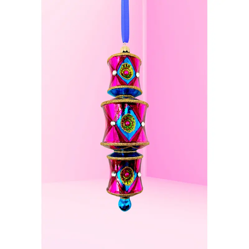 Viva Las Vegas Dazzler Glass Ornament