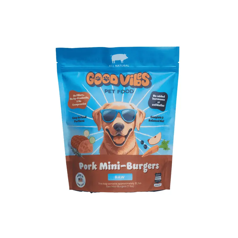 Good Vibes Pork Raw Frozen Dog Food 18lb Box