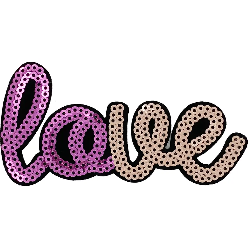 Purple Sequin Love - Patch