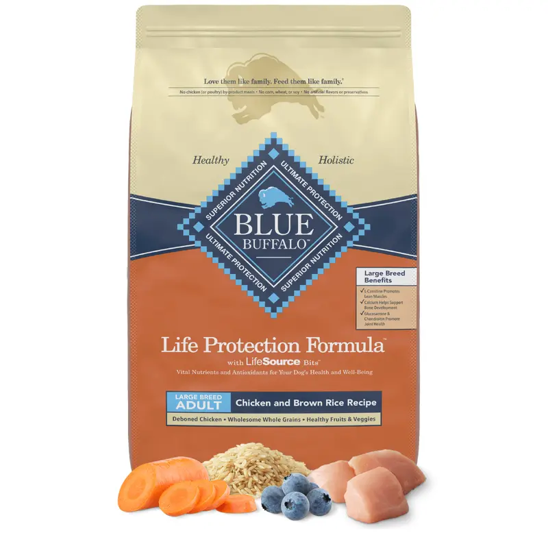 Blue Buffalo Large Breed Adult Chicken and Brown Rice Dry Dog Food