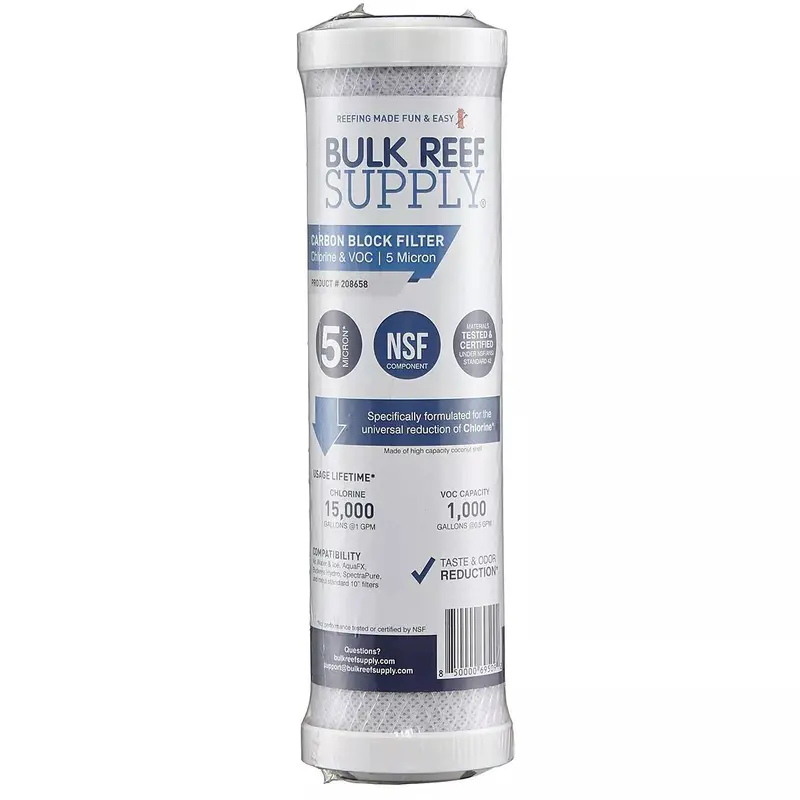 Bulk Reef Supply Chlorine & VOC Carbon Block Filter